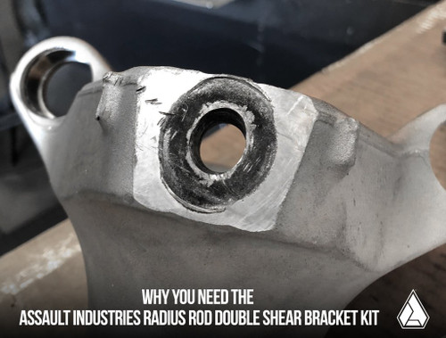 ASSAULT INDUSTRIES RADIUS ROD DOUBLE SHEAR BRACKET KIT (FITS: CAN AM MAVERICK X3 XRS) ASSAULT INDUSTRIES RADIUS ROD DOUBLE SHEAR BRACKET KIT (FITS: CAN AM MAVERICK X3 XRS)