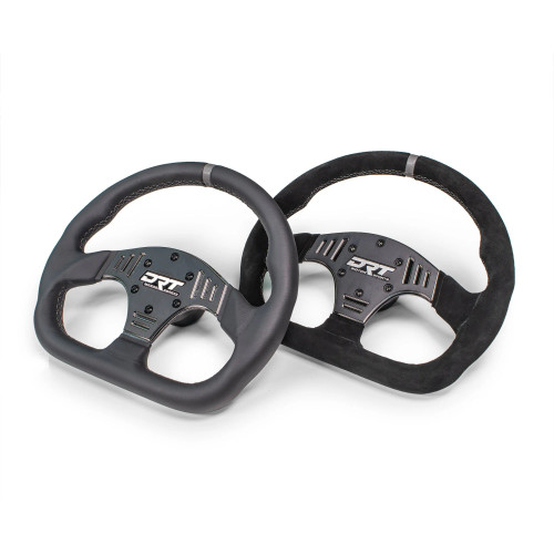 The DRT Motorsports 330mm D-Shape Steering Wheels in both Leather and Suede