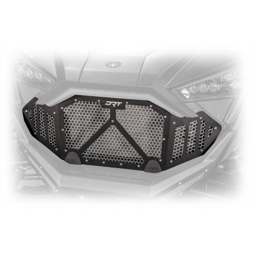 The DRT Motorsports Polaris RZR Pro R / R 4 / Turbo R / Turbo R 4 Aluminum grill is an essential item to complete your UTV. The DRT Motorsports Polaris RZR Pro R / R 4 / Turbo R / Turbo R 4 Aluminum grill is an essential item to complete your UTV.