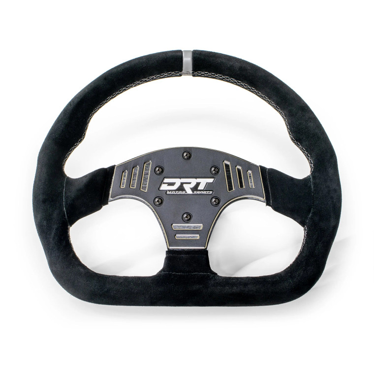 The DRT Motorsports 330mm D-Shape Steering Wheels in both Leather and Suede