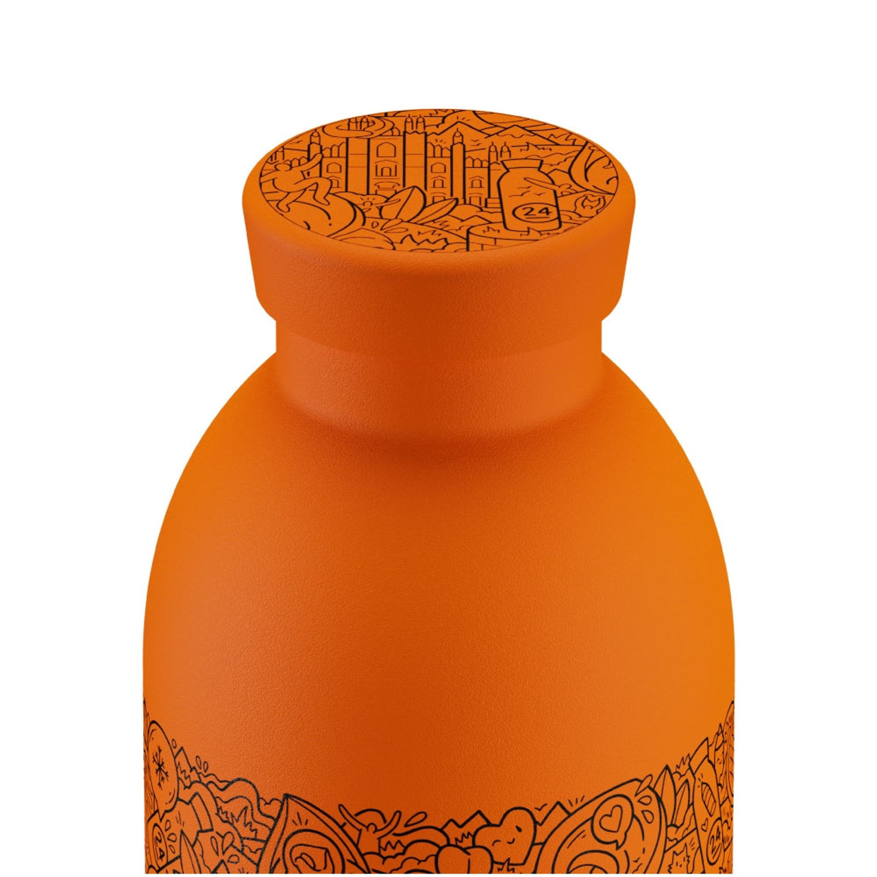 24BOTTLES Clima FRA Double Walled Stainless Steel Water Bottle - 500ml -  Orange-Orange / Drinkware / New - Baitkum