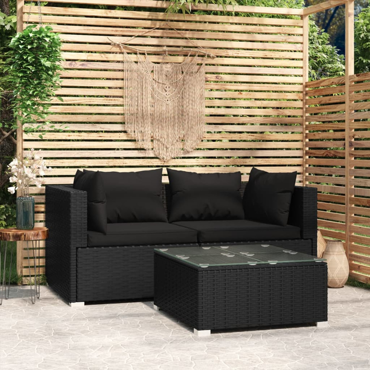 Vidaxl 3 piece outlet garden lounge set
