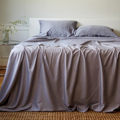 BedVoyage Luxury 100% viscose from Bamboo Bed Sheet Set, Queen - Platinum