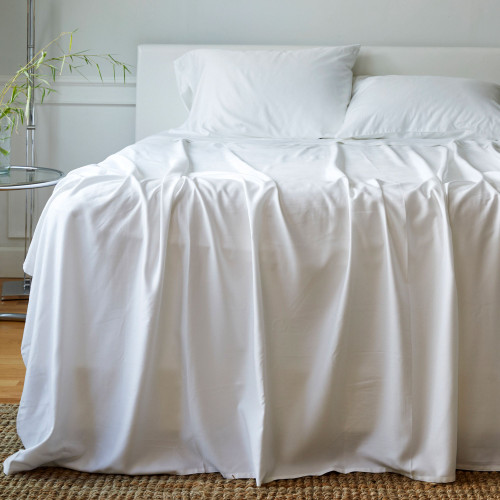 BedVoyage Luxury 100% viscose from Bamboo Bed Sheet Set, Cal King - White
