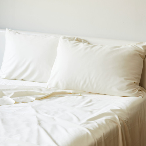 BedVoyage Luxury 100% viscose from Bamboo Pillowcase Set, Standard - Ivory