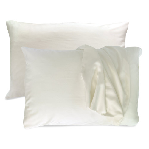 BedVoyage Luxury 100% viscose from Bamboo Pillowcase Set, Standard - Ivory