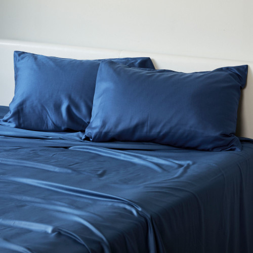 BedVoyage Luxury 100% viscose from Bamboo Pillowcase Set, Standard - Indigo