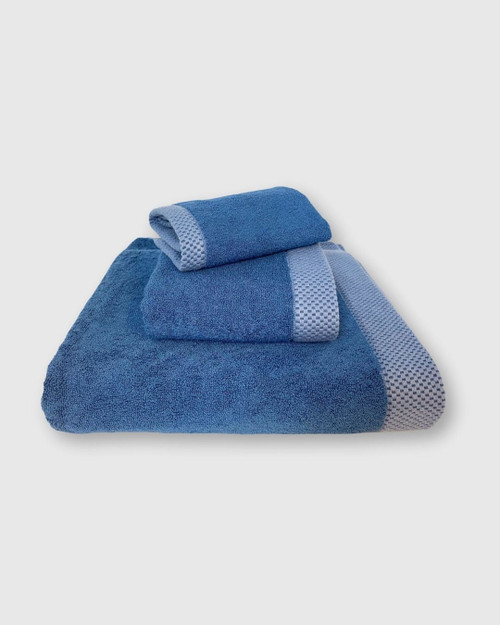 BedVoyage Luxury viscose from Bamboo Cotton Towel Set 3p - Indigo