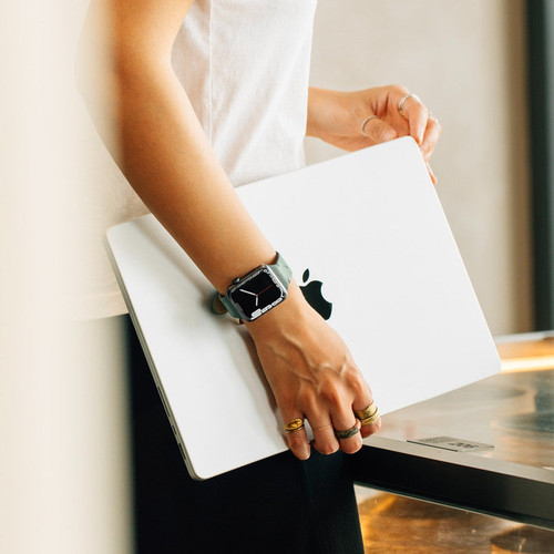 NATIVE UNION APPLE WATCH STRAP - ALL SERIES - 44MM - SLATE GREEN