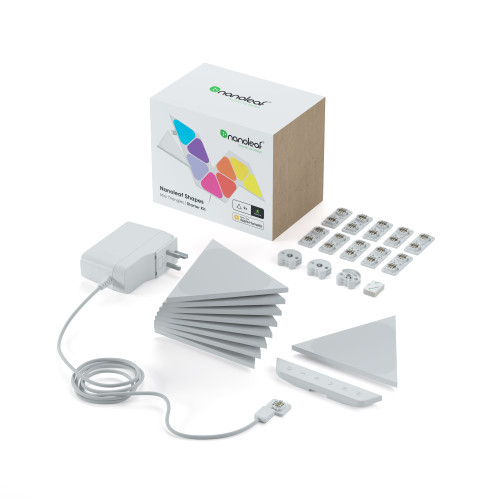 NANOLEAF Triangles Mini Starter Kit - Smart WiFi LED Panel System w/ Music Visu