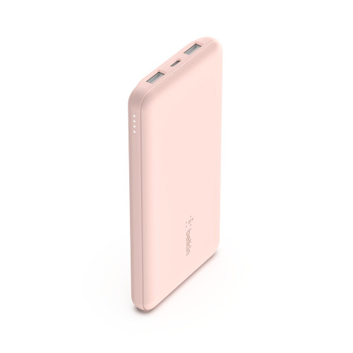 BELKIN BoostCharge Power Bank 10K mAh 15W Quick Charge 2x USB-C, 2x USB-A Ports-Pink / Power Banks / New