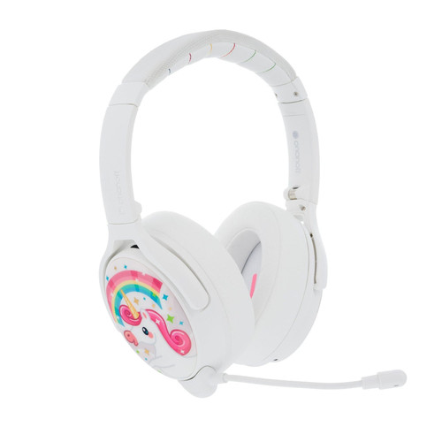 BUDDYPHONES Cosmos Plus Active Noise Cancellation Bluetooth Headphones - Snow W-White / Kids Audio / New