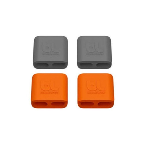 BLUELOUNGE Cable Clip Medium - 2 Packs - Orange  & Dark Grey