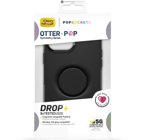 OTTERBOX iPhone 13 Pro - Otter+Pop Symmetry Case - Made for MagSafe - Black