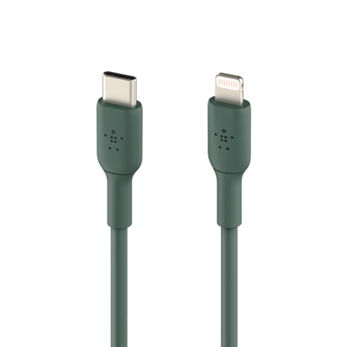BELKIN Boost Charge Lightning to USB-C 1Meter Cable - Midnight Green-Green / Cables USB-C to Lightning / New