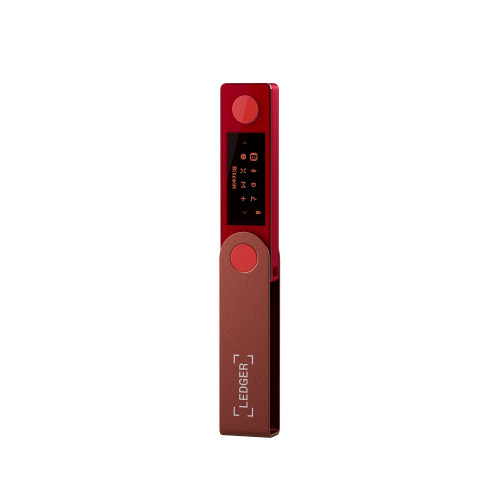 LEDGER Nano X Crypto Hardware Wallet - Ruby Red-Red / Crypto Wallets / New