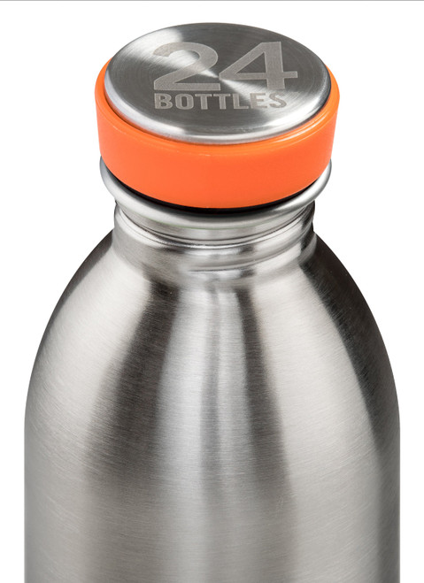 24BOTTLES Urban Lightest Stainless Steel Water Bottle - 500ml - Steel-Silver / Drinkware / New
