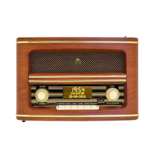 GPO Radio Winchester Digital (DAB/FM) + LCD-Brown / Radio Players / New GPO Radio Winchester Digital (DAB/FM) + LCD-Brown / Radio Players / New