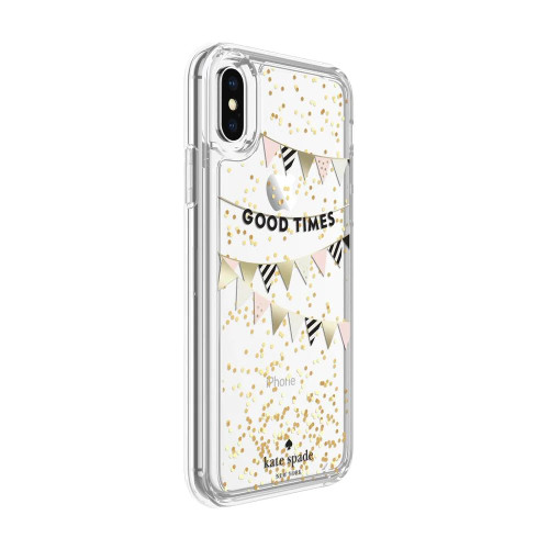 KATE SPADE Liquid Glitter Case for iPhone XS/X - Good Times-Multi-color / Mobile Cases / New