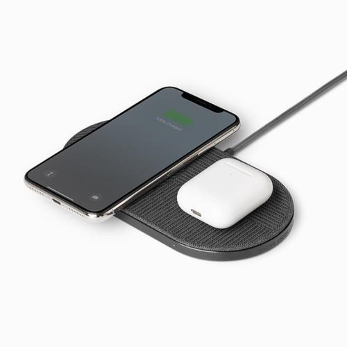 NATIVE UNION Drop XL Wireless Charging Pad Fabric Slate-Black / Wireless Chargers / New