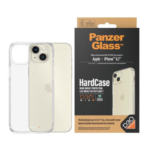 PANZERGLASS iPhone 15 Plus Hardcase with D3O - Clear-Clear / Mobile Cases / New