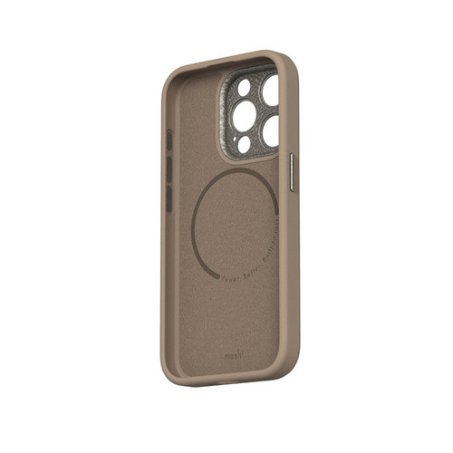 MOSHI Napa iPhone 15 Pro 2023 Case - MagSafe Compatible - Brown