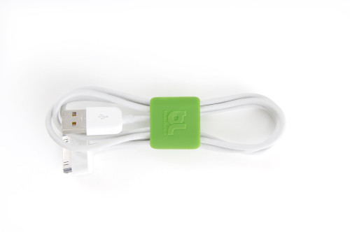 BLUELOUNGE Cable Clip Small - 2 Packs - Green & Dark Grey