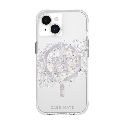 CASE-MATE iPhone 15 Karat Case with Magsafe - Anti-Scratch & Anti-Microbial - P-White / Mobile Cases / New
