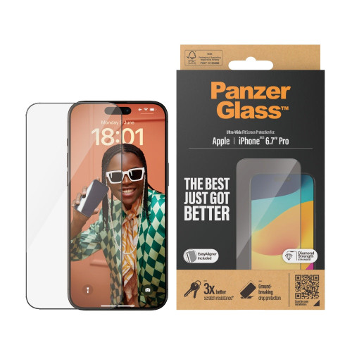 PANZERGLASS iPhone 15 Pro Max - UWF Screen Protector - Clear