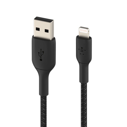 BELKIN Boost Charge USB-A to Lightning Braided Cable 1Meter - Black