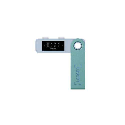 LEDGER Nano S Plus Crypto Hardware Wallet - Pastel Green-Cyan / Crypto Wallets / New
