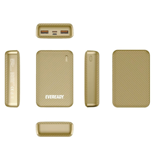 EVEREADY Fast Charger Portable Power Bank Mini 10000mAh - Gold-Gold / Power Banks / New