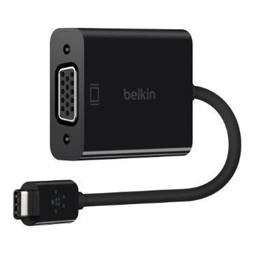 BELKIN USB-C to VGA Adapter (USB Type-C)-Black / Hubs/Adapters / New