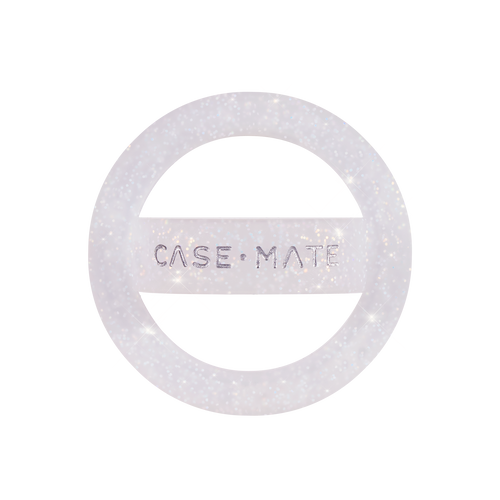 CASE-MATE Magnetic Loop Grip works with MagSafe - Sparkle White-White / Mobile Grips / New