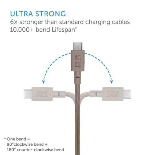 NATIVE UNION Night Cable KV Type-A To Type C 3M - Taupe