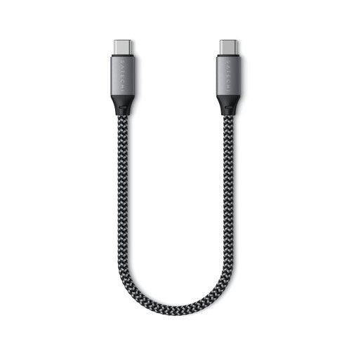 SATECHI USB-C to USB-C Short Cable 25cm - Gray