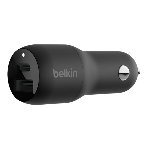 BELKIN Dual Car Charger with PPS - 25W USB-C - 12W USB-A - Black