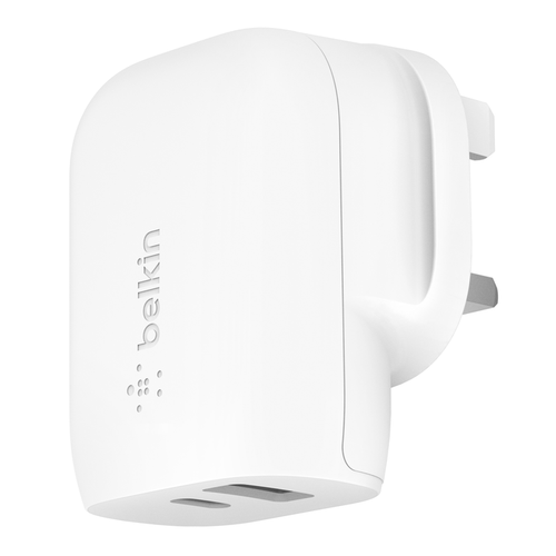 BELKIN BoostCharge Wall Charger 37W USB PD with PPS (25W USB-C 12W USB-A) - UK