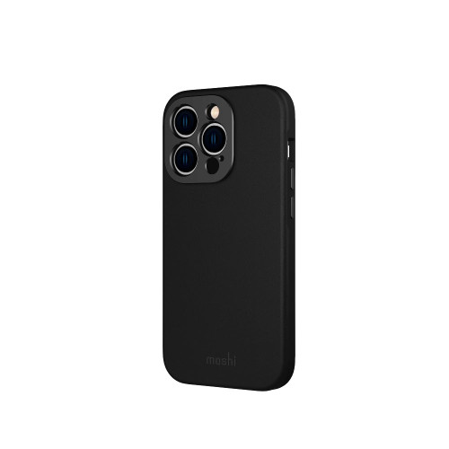 MOSHI iPhone 14 Pro - Napa Case with MagSafe & Cam Cover - Black