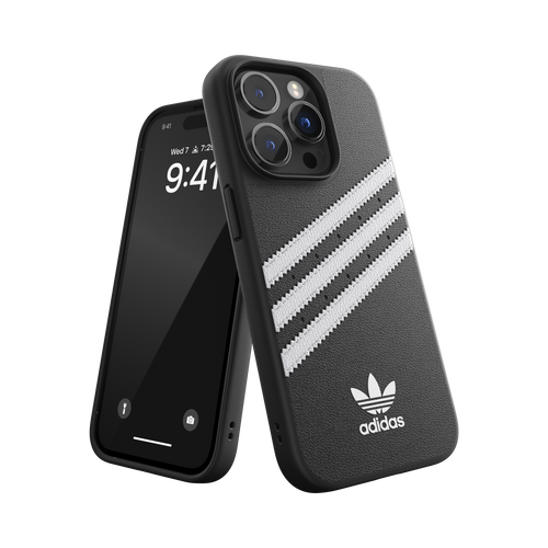 ADIDAS iPhone 14 Pro - Moulded Case - White/Black