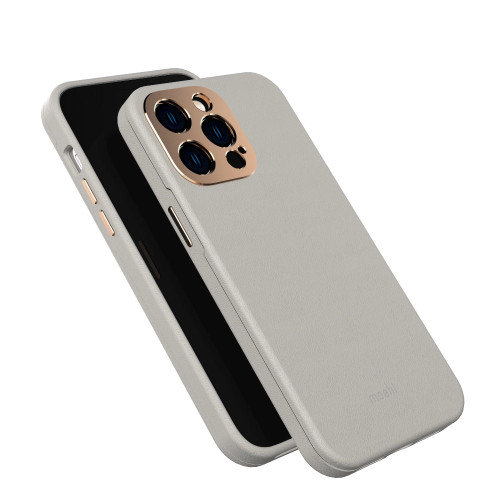 MOSHI iPhone 14 Pro Max - Napa Case with MagSafe & Cam Cover - Gray MOSHI iPhone 14 Pro Max - Napa Case with MagSafe & Cam Cover - Gray