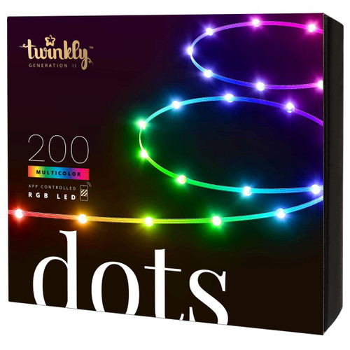 TWINKLY DOTS Starter Kit 10M - 200 LEDs RGB App-Controlled LED Light String Gen