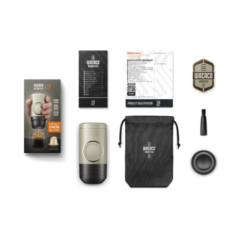 WACACO MINIPRESSO NS2 - Portable Espresso Machine for Coffee Capsules - Beige