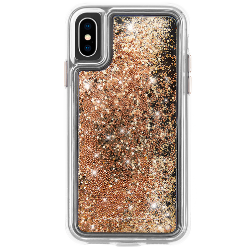 CASE-MATE Waterfall Case for iPhone XS/X - Gold-Gold / Mobile Cases / New