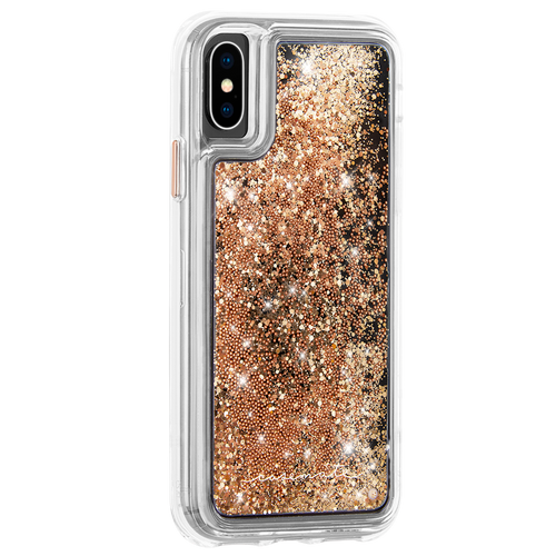 CASE-MATE Waterfall Case for iPhone XS/X - Gold-Gold / Mobile Cases / New