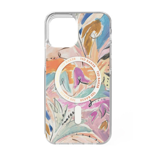 TED BAKER iPhone 14 - MagSafe Anti-Shock Art Print Fashion Case - Multi-color