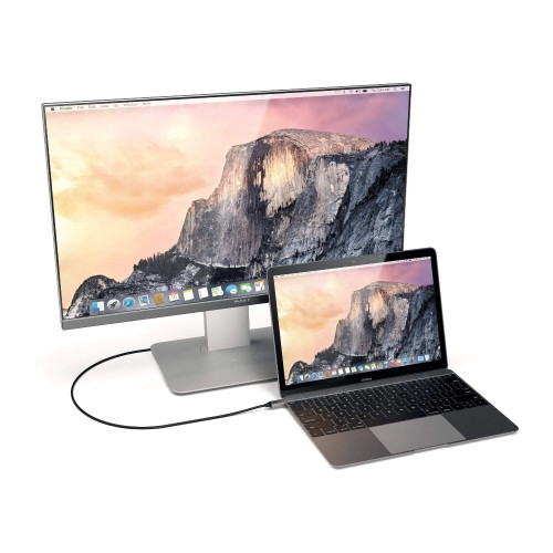 SATECHI Aluminum Type-C to HDMI Cable 4K 60Hz - Space Gray-Gray / Cables HDMI / New