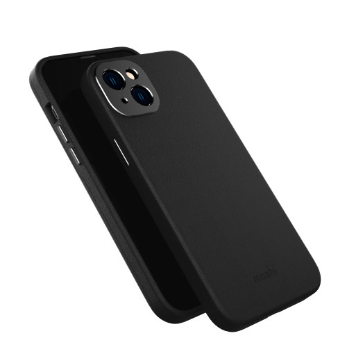 MOSHI iPhone 14 Plus - Napa Case with MagSafe & Cam Cover - Black