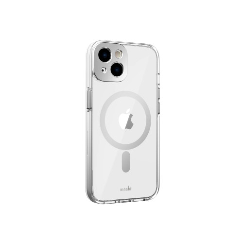 MOSHI iPhone 14 - iGLAZE Case with MagSafe & Cam Cover - Silver