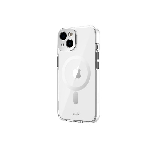 MOSHI iPhone 14 - iGLAZE Case with MagSafe & Cam Cover - Silver